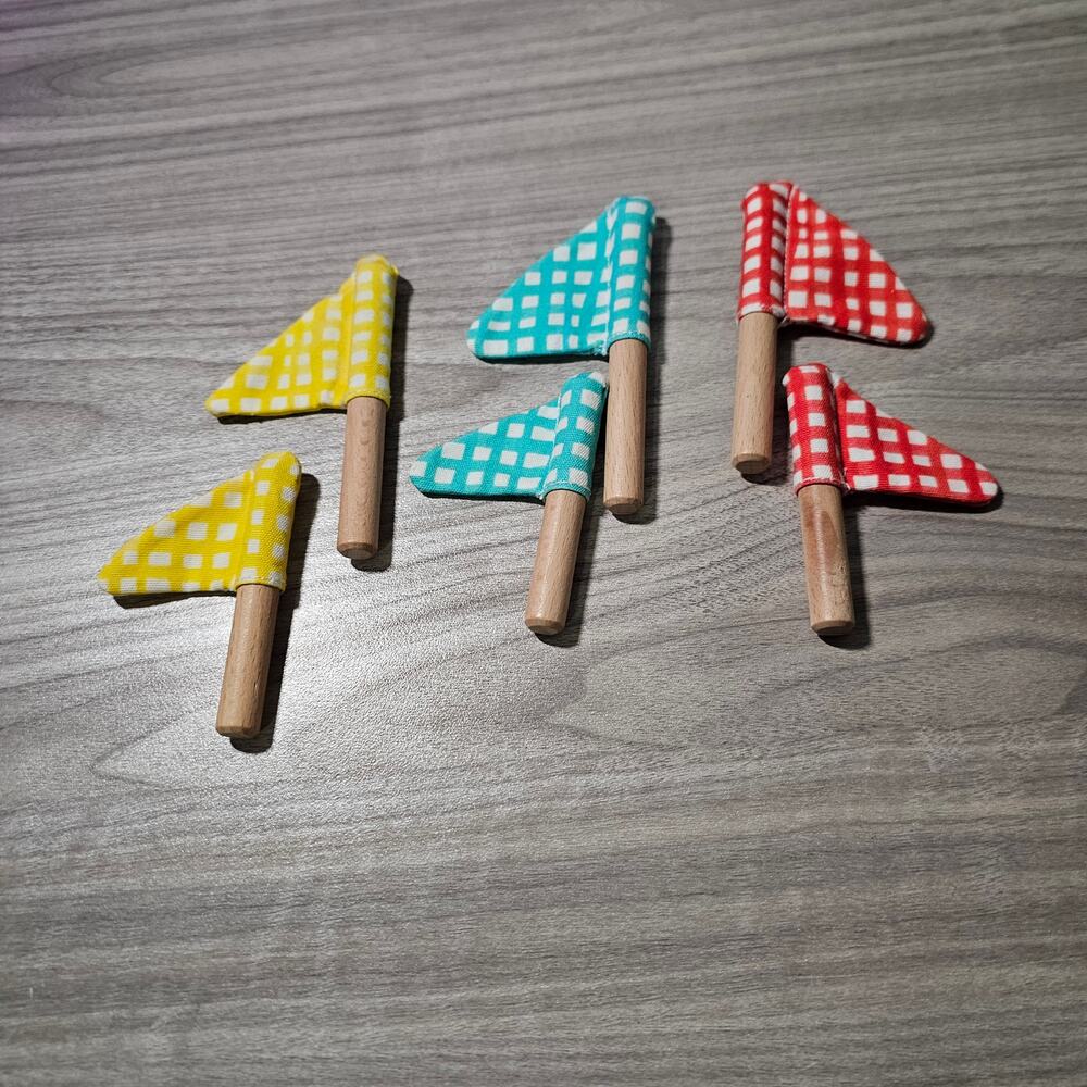 Lovevery Replacement Piece Flags Only Pattern Match Boats & Cards Set Montessori